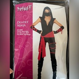 Spirit Halloween Ninja Bodysuit Costume